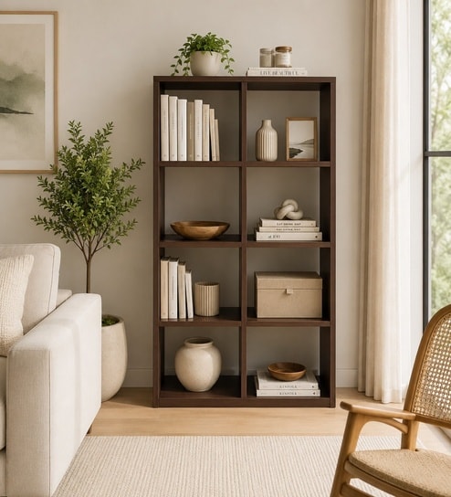 Royal Haven Grand Edition Book Shelf In Flowery Wenge Finish