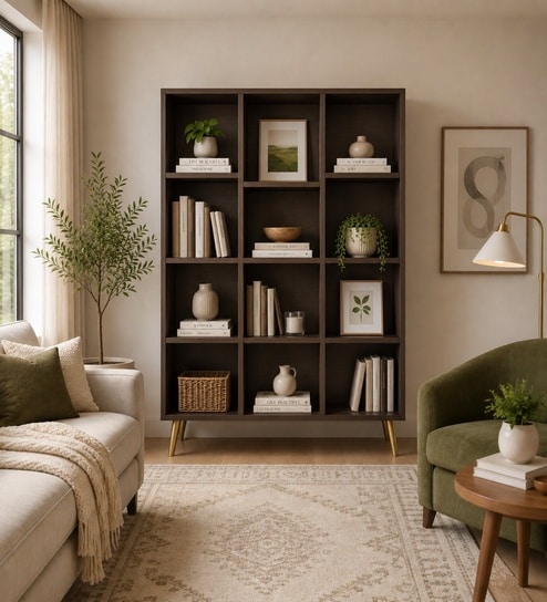 Royal Haven Grand Edition Book Shelf In Flowery Wenge Finish