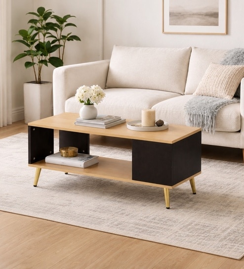 Royal Haven Grand Edition Luxury Wooden Centre Table In Flowery Wenge Finish