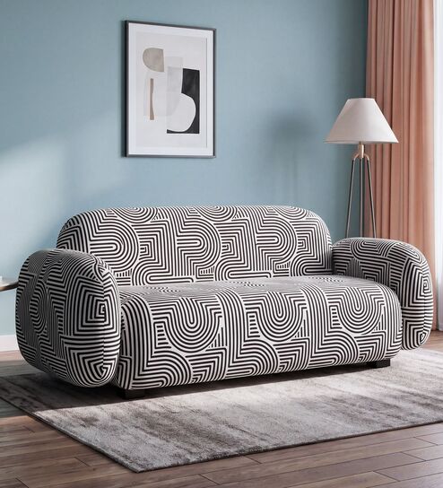 Royale Urban Maze 2 Seater Sofa In Black Colour