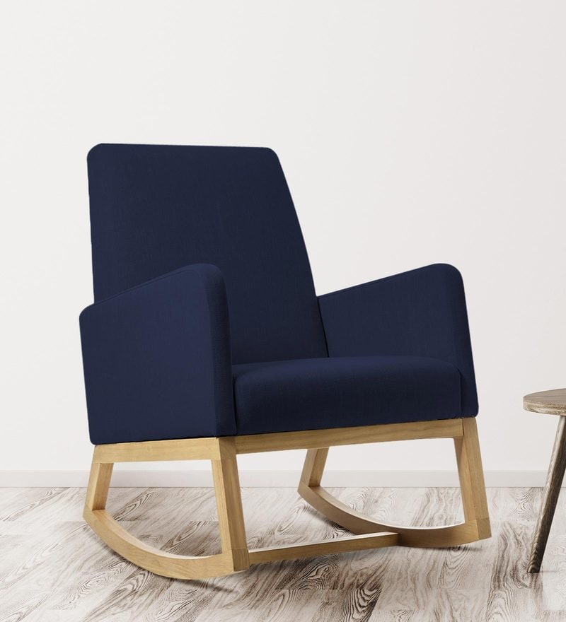 Buy Rocking Chair In Blue Colour By Adorn Homez Online