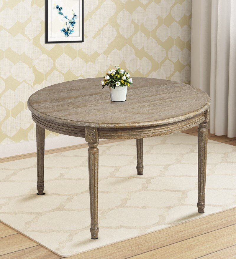 pepperfry round dining table