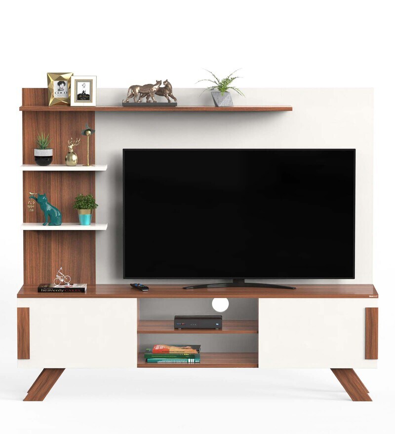 Buy Rowlet TV Unit in Walnut & White Finish for TVs up to 42\ by