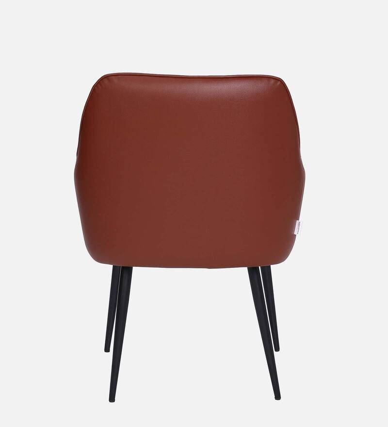 Buy Esma Leatherette Arm Chair In Brown Colour By Casacraft Online
