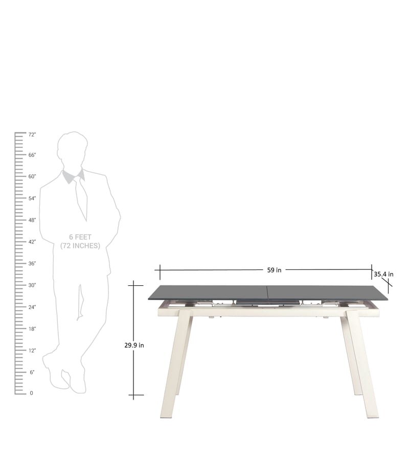 godrej extendable dining table