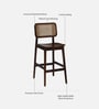 Roading Sheesham Wood Bar Chair In Scratch Resistant Provincial Teak Finish