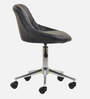 Roanza Leatherette Guest Chair In Black Colour