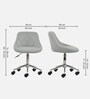 Roanza Leatherette Guest Chair In Grey Colour