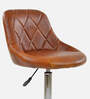 Roanza Leatherette Guest Chair In Tan Colour