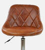 Roanza Leatherette Guest Chair In Tan Colour