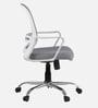 Mokuzai Mid Back Ergonomic Chair in White Colour