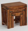 Rochester Solid Wood Nest of Tables in Natural Finish (Set Of 3)