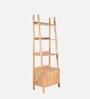 Rocio Solid Wood Book Shelf In Natural Finish