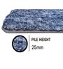 Rock Brown Microfiber 18x30 Inches Super Soft Bath Mat