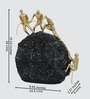 Rock Climbing Table D cor with Golden and Black Finish Resin Material Showpiece