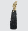 Rock Climbing Table D cor with Golden and Black Finish Resin Material Showpiece