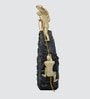 Rock Climbing Table D cor with Golden and Black Finish Resin Material Showpiece