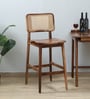 Roding Sheesham Wood Bar Chair In Scratch Resistant Rustic Teak Finish