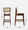 Roding Sheesham Wood Bar Chair In Scratch Resistant Rustic Teak Finish