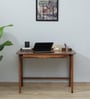 Roding Sheesham Wood Study Table In Rustic Teak Finish