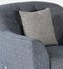 Rodrigo Fabric 1 Seater Sofa In Blue Colour