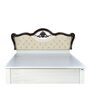 Rolex King Size Bed in White Finish with Hydraulic Storage