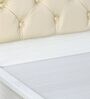 Rolex King Size Bed in White Finish with Hydraulic Storage