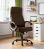 Rolex Leatherette HB Executive Chair In Brown Colour