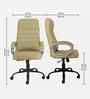 Rolex Leatherette HB Executive Chair In Cream Colour