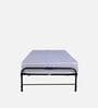 Roll-Away Metal Folding Bed in Black Colour with Mattress