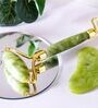 Roller Massager with Gua Sha Jade Stone Set