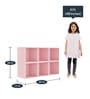 Roller Moller floor shelf in Pink Colour