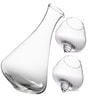 Rolly Polly  1000Ml Borosilicate Glass  Decanters with 2 Glasses