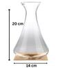 Rolly Polly  1000Ml Borosilicate Glass  Decanters with 2 Glasses