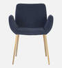 Rom Velvet Arm Chair in Royal Blue Colour