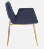 Rom Velvet Arm Chair in Royal Blue Colour