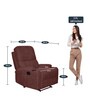 Roma 1 Seater Manual Recliner in Brown Colour