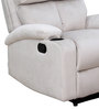 Roma Velvet Manual 1 Seater Recliner in Grey Colour