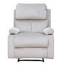 Roma Velvet Manual 1 Seater Recliner in Grey Colour