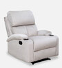 Roma Velvet Manual 1 Seater Recliner in Grey Colour