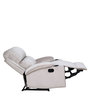 Roma Velvet Manual 1 Seater Recliner in Grey Colour