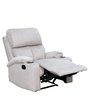 Roma Velvet Manual 1 Seater Recliner in Grey Colour