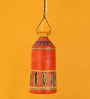 Baker Roma-A Orange & Yellow Jute Hanging Light