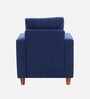 Roman Fabric 1 Seater Sofa In Cobalt Blue Colour Roman Fabric 1 Seater Sofa In Cobalt Blue Colour