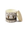 Roman 750ml Black & white Tin Goodies Storage Continer