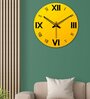 Roman Multicolour Wood & Mdf Wall Clock