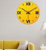 Roman Multicolour Wood & Mdf Wall Clock