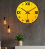 Roman Multicolour Wood & Mdf Wall Clock