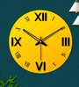 Roman Multicolour Wood & Mdf Wall Clock