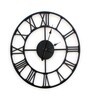 Roman Number Black Metal Novelty Wall Clock